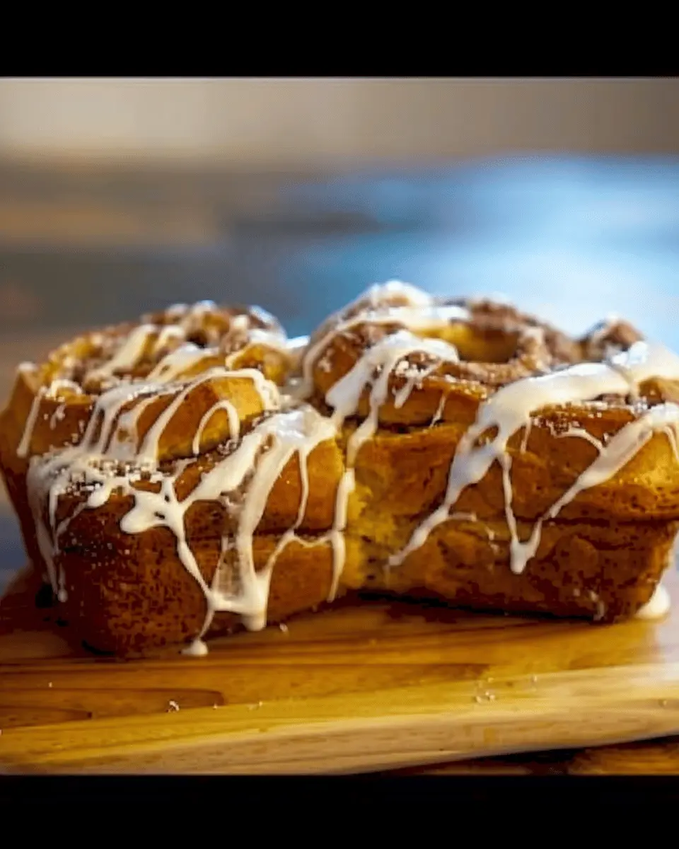 Cinnamon Roll Pumpkin Bread: The Best Cream Cheese Glaze Recipe
