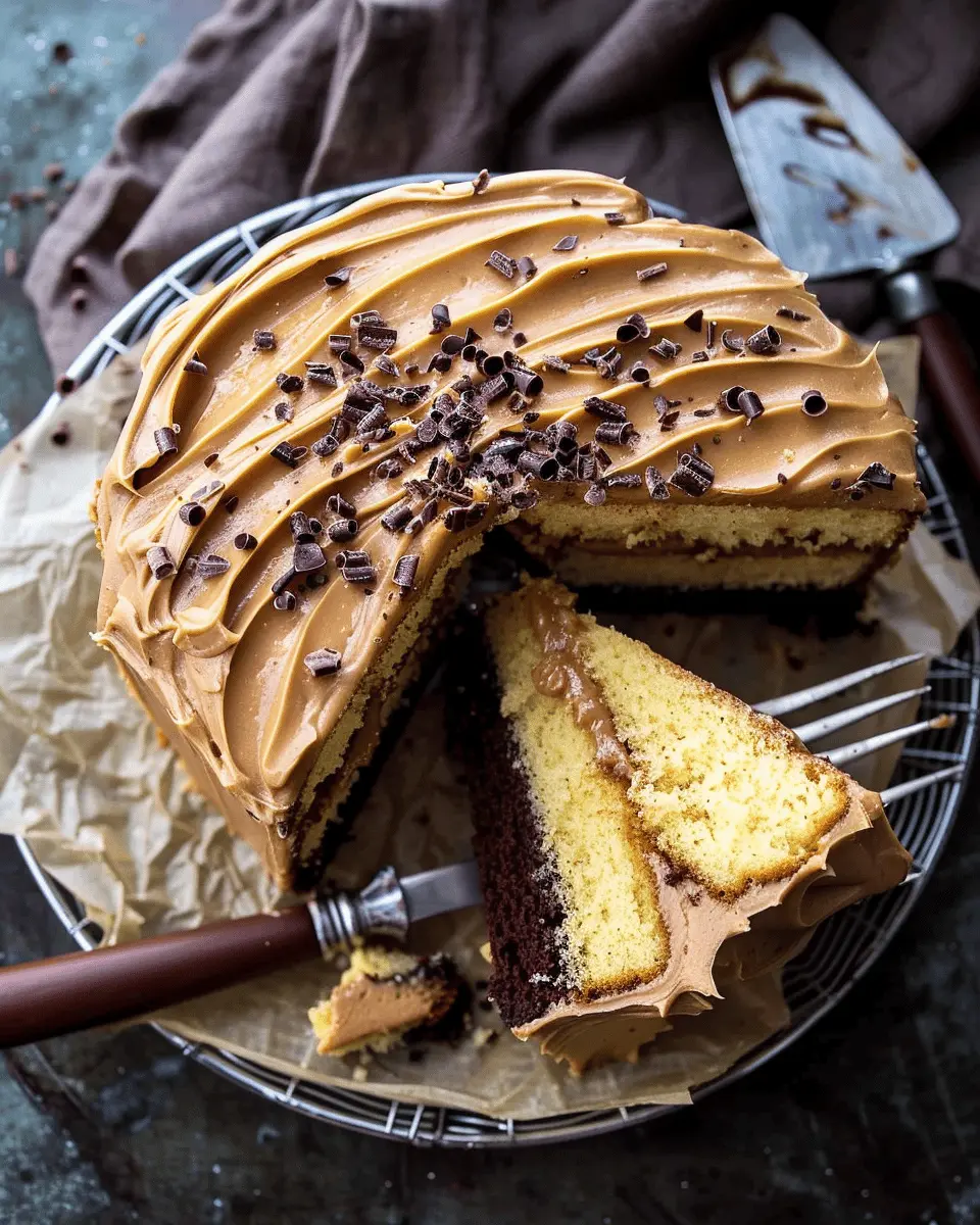 Caramel Butter Cake: Indulgent Fudgy Chocolate Frosting Delight
