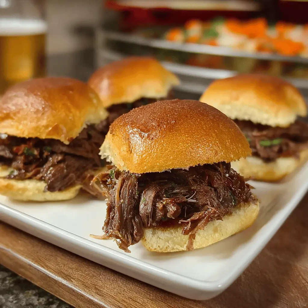Crockpot Pot Roast Sliders: Easy, Flavorful Comfort Food Delight