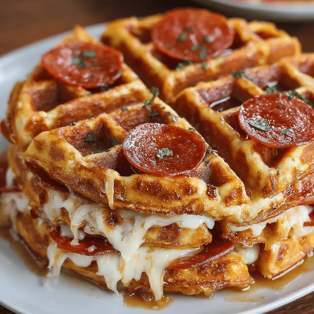 Pizza Stuffed Waffles Snacks: Easy and Indulgent Delight for All