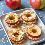 Quick and Easy Peanut Butter Granola Apple Rings