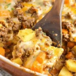 Savory Baked Hobo Casserole with Seasoned Beef