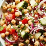 The PERFECT Healthy Chickpea FETA Salad Recipe!