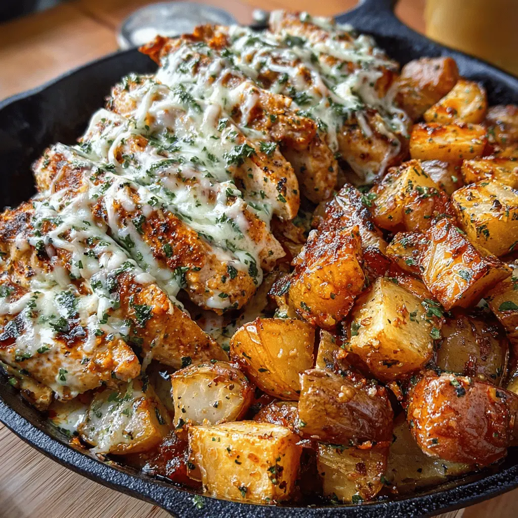 Garlic Parmesan Chicken and Potatoes: Easy One-Pan Dinner Delight