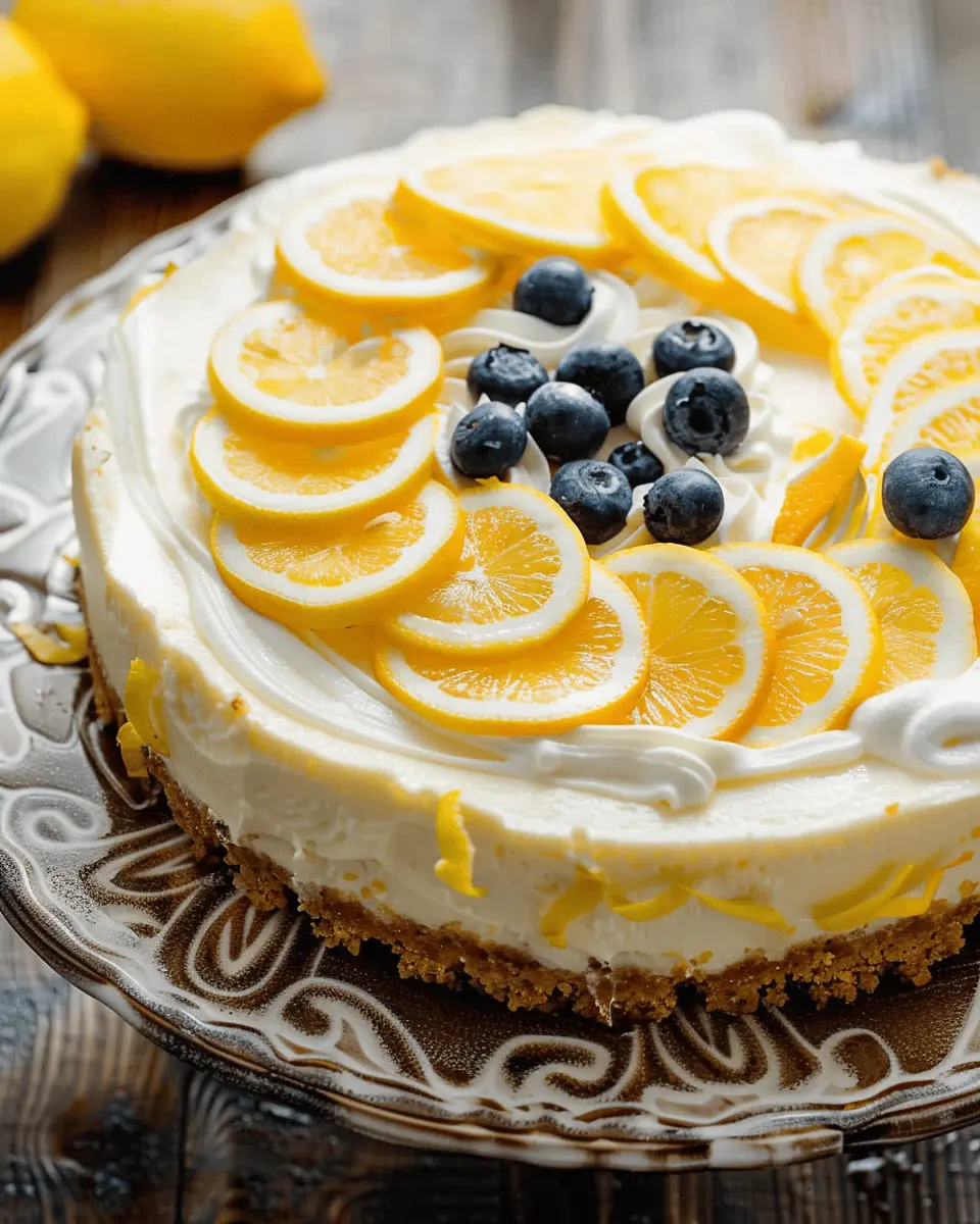 The Easiest Lemon Cheesecake: A Delightfully Creamy Treat