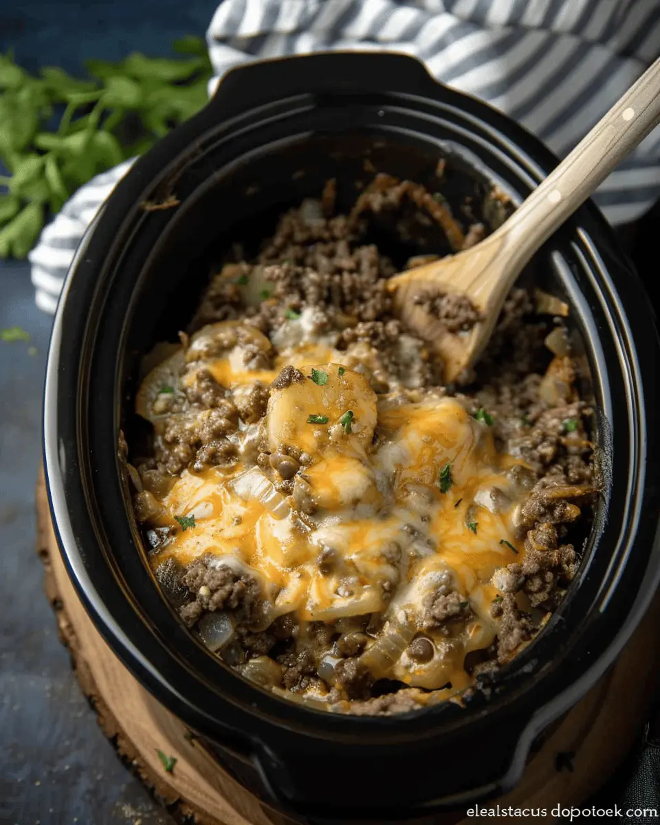 Crock Pot Ground Beef and Potato Casserole: Easy Comfort Food Delight