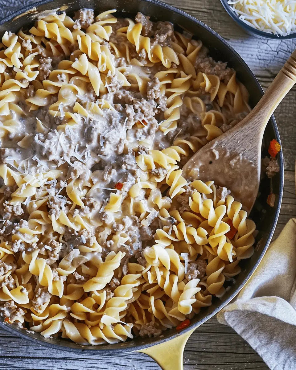 Creamy Ground Beef Noodle Skillet: An Easy Weeknight Delight