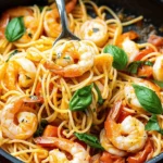 Tomato Basil Shrimp Pasta
