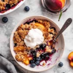 Blueberry Peach Crumble
