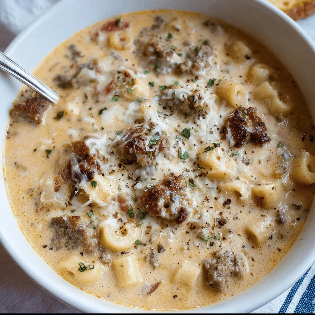 Creamy Parmesan Sausage Soup: A Hearty Comfort Food Delight