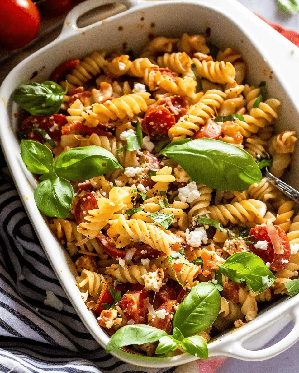 Baked Feta Pasta Just Got a Protein Glow-Up with Turkey Bacon