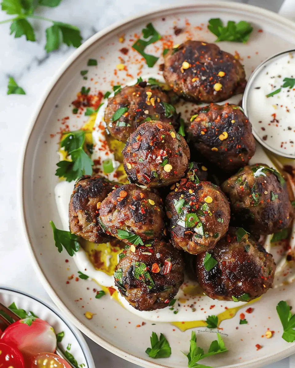 Lamb Koftas with Tahini Yogurt Sauce: Easy and Flavorful Recipe