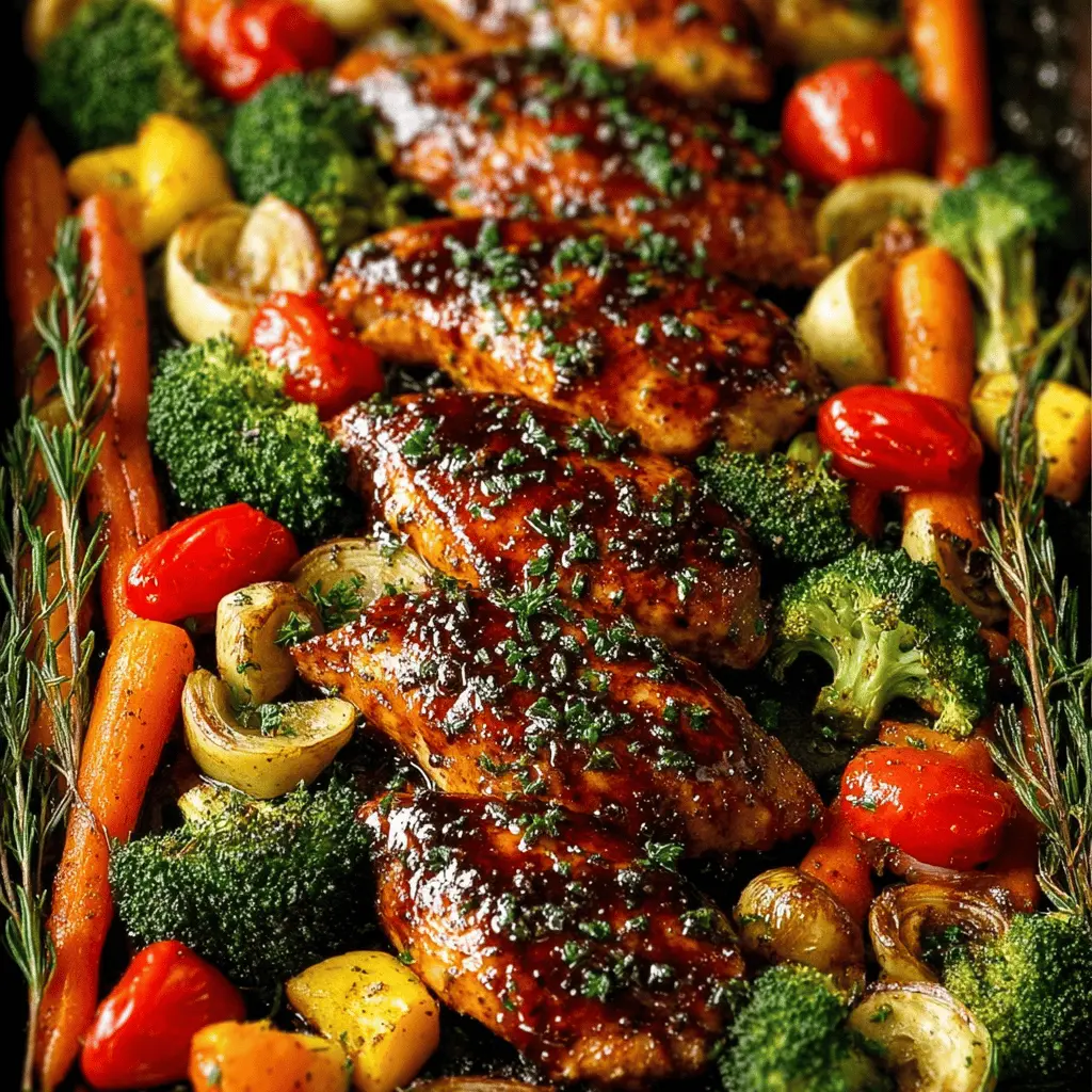 Balsamic Chicken and Veggie Sheet Pan: Easy Weeknight Delight