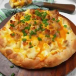 Biscuits and Sausage Gravy Breakfast Pizza