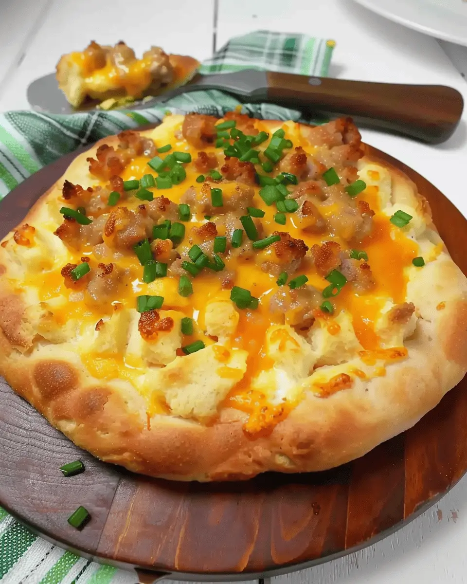 Biscuits and Sausage Gravy Breakfast Pizza: A Delicious Twist