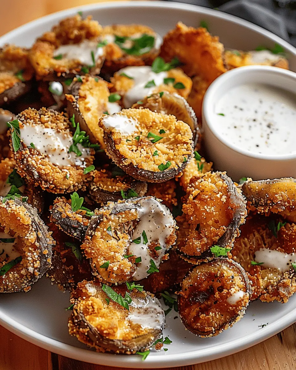 Christmas Fried Sliced Mushrooms: Easy Ranch Delight for the Holidays