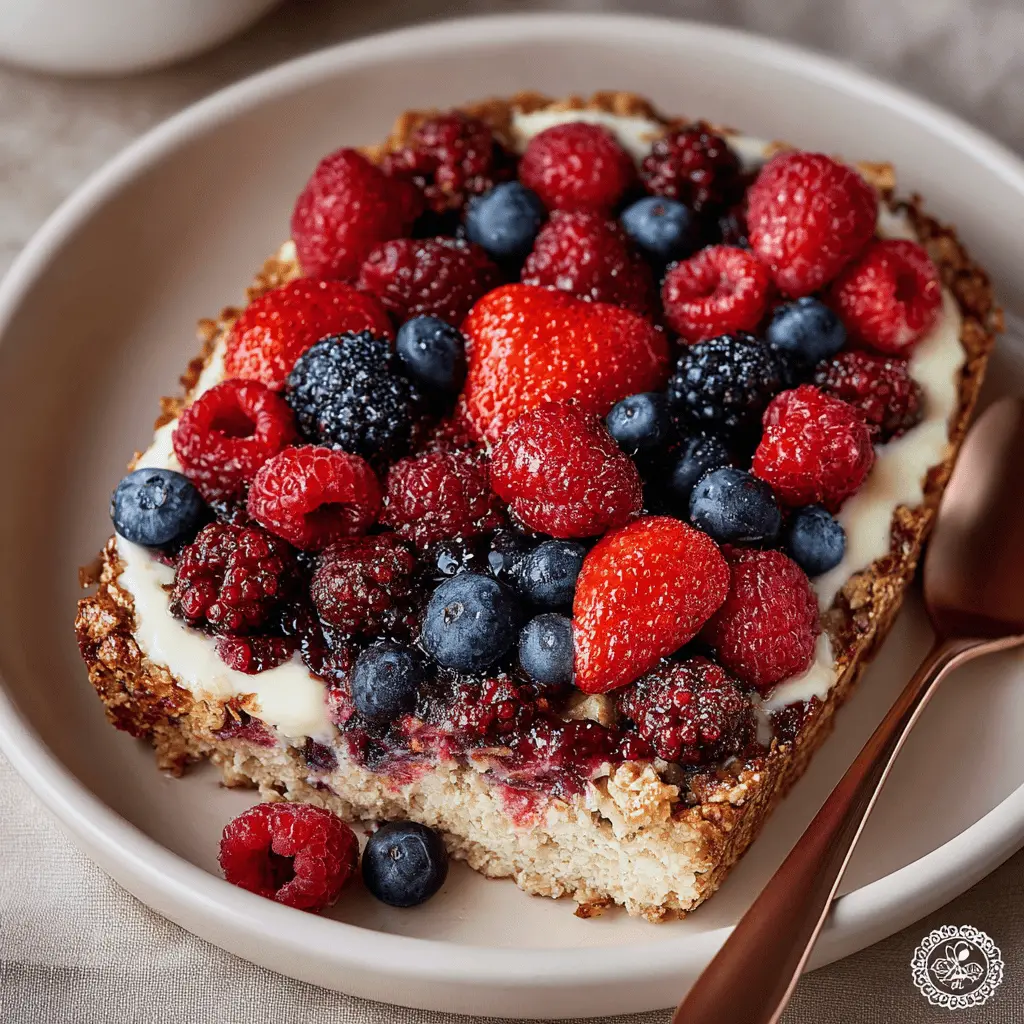 High Protein Triple Berry Bake: The Best Healthy Breakfast Recipe