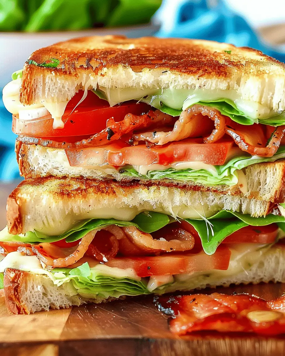 BLT Grilled Cheese Sandwich with Turkey Bacon: Easy & Indulgent Twist