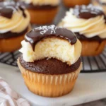 Boston Cream Cupcakes – Mini Custard-Filled Treats