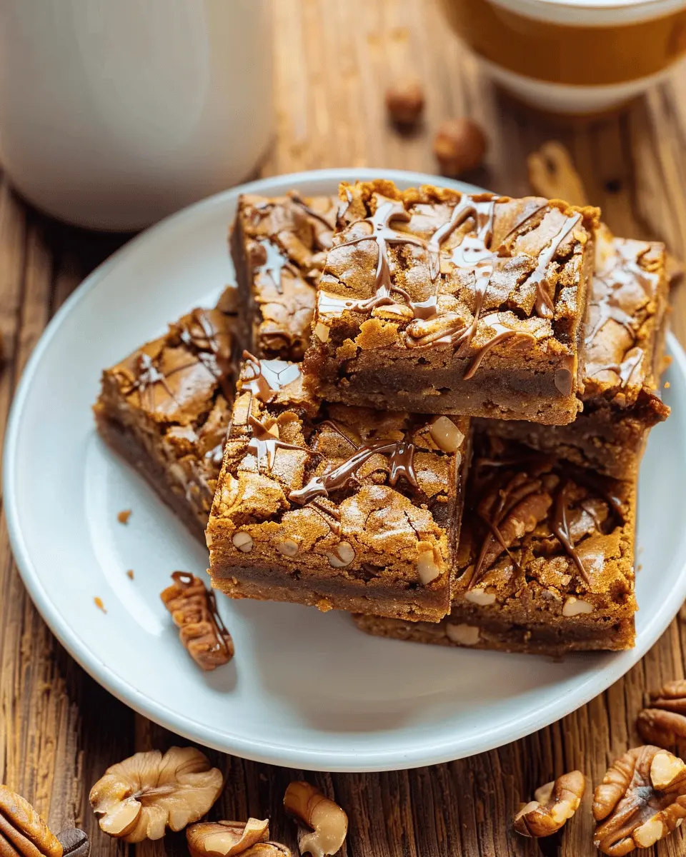 Coffee and Walnut Blondies: Indulgent Treat for Home Bakers