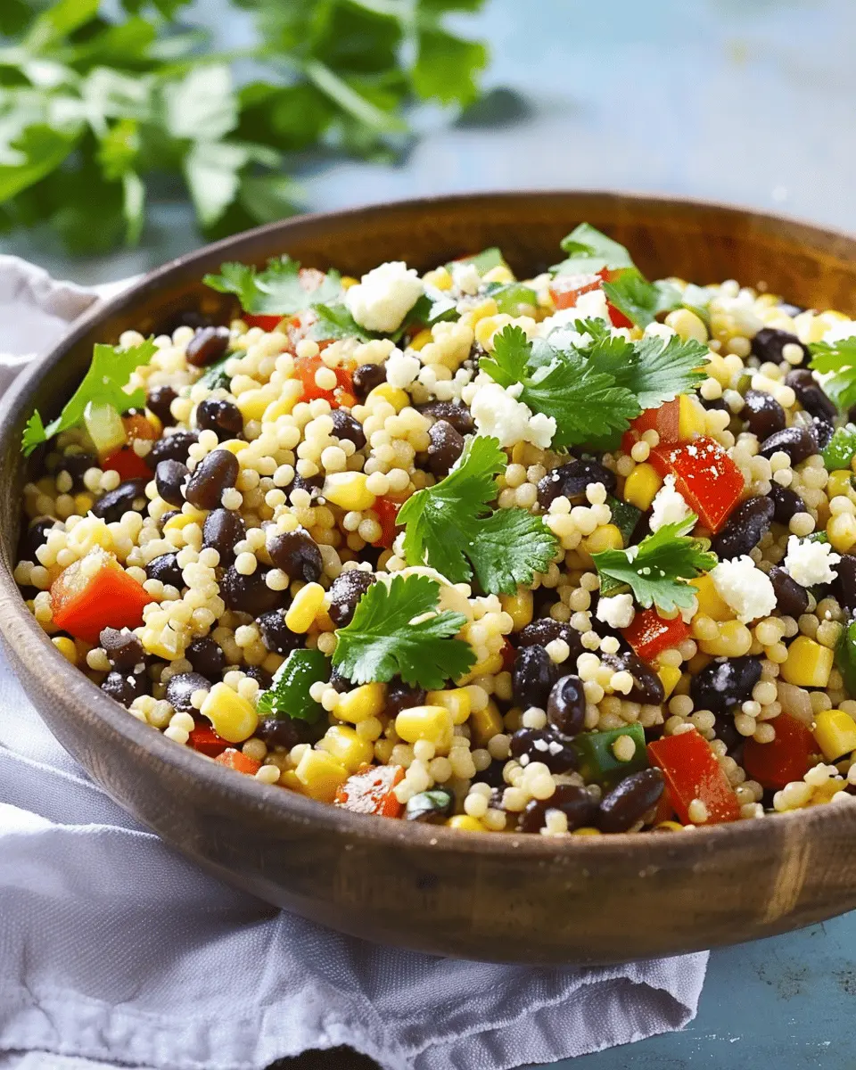 Couscous Black Beans Corn Feta: A Fresh, Zesty Protein-Packed Delight