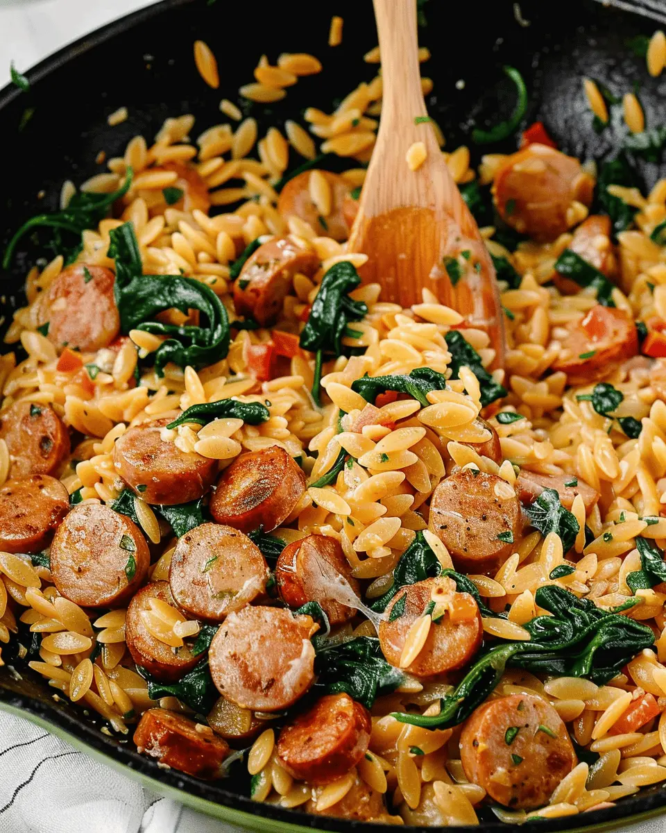 Creamy Chicken Sausage Orzo Skillet: A Cozy Comfort Meal