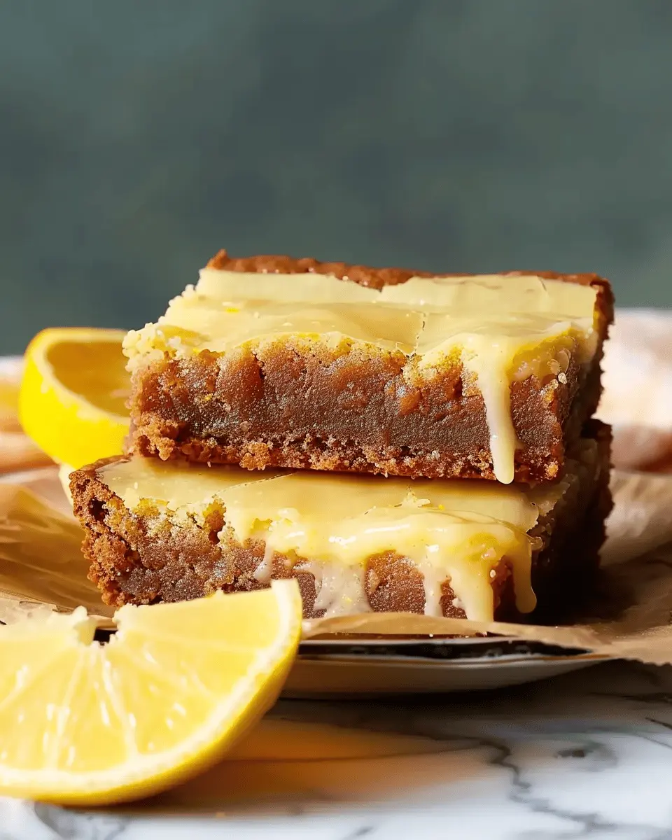 Easy Lemon Brownies Recipe: Zesty, Sweet & Delightfully Moist