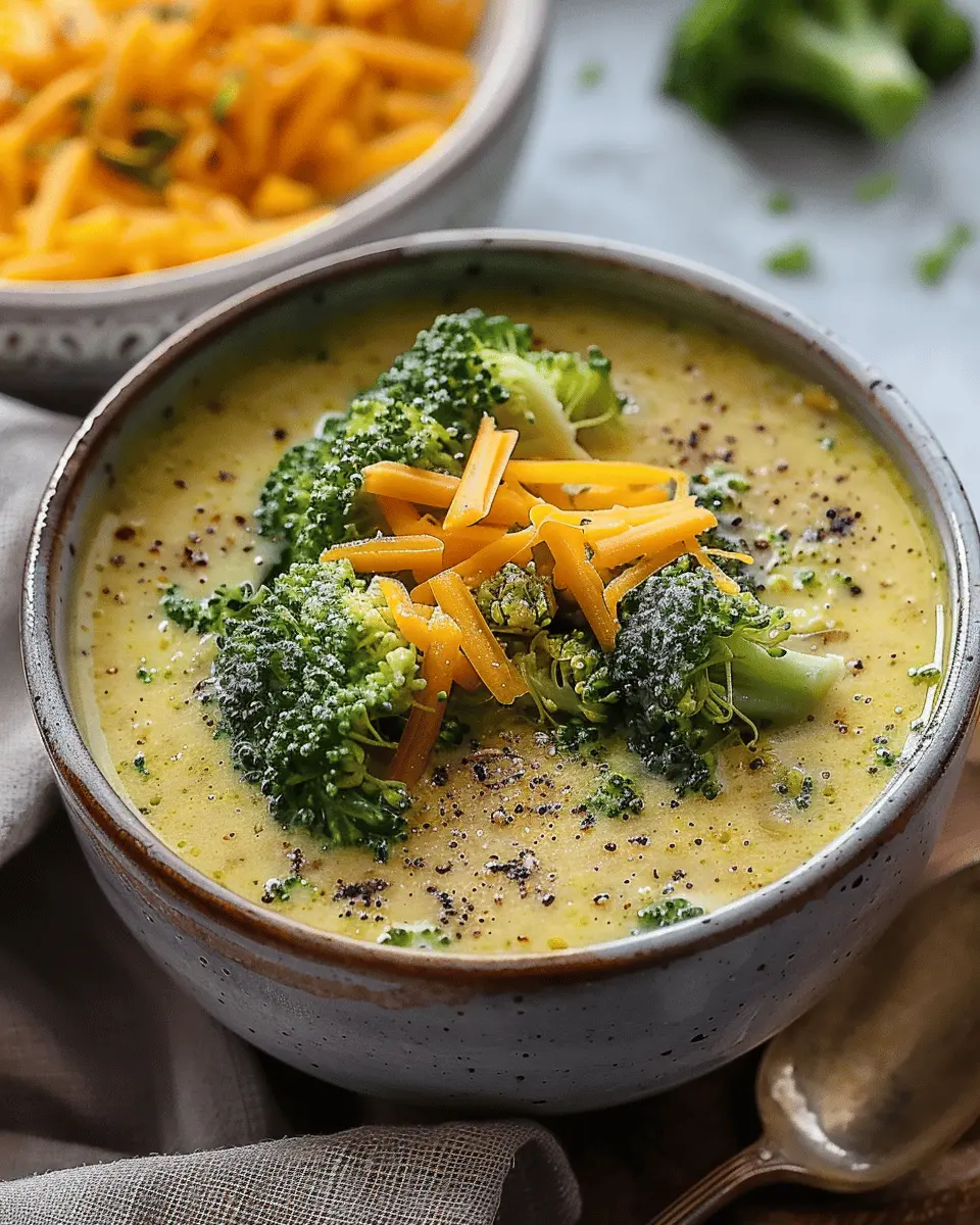 Lightened Up Broccoli Cheddar Soup: Wholesome Comfort Redefined