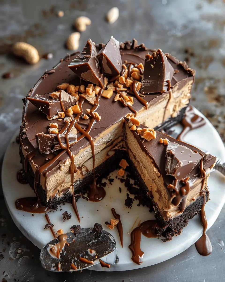 Nonnie’s chocolate peanut butter ice cream cake: Easy 6-Ingredient Treat