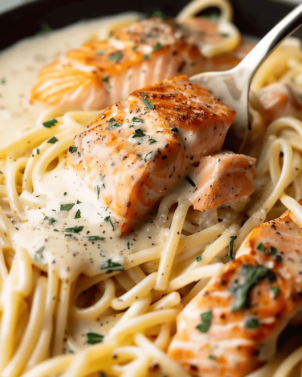 Salmon Pasta Creamy Garlic Sauce: Indulgent Weeknight Delight
