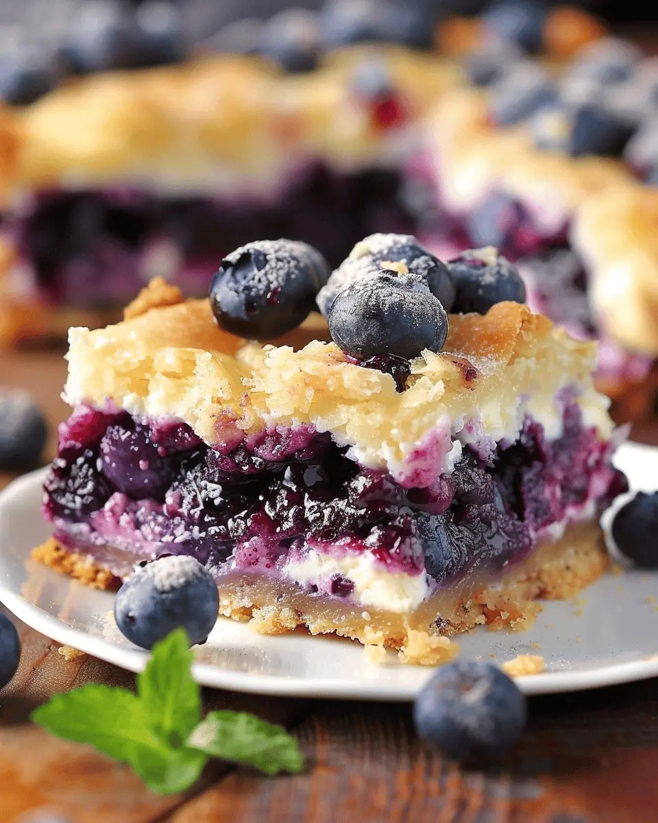 Blueberry Cream Cheese Bars: Indulgent Treat for Sweet Cravings