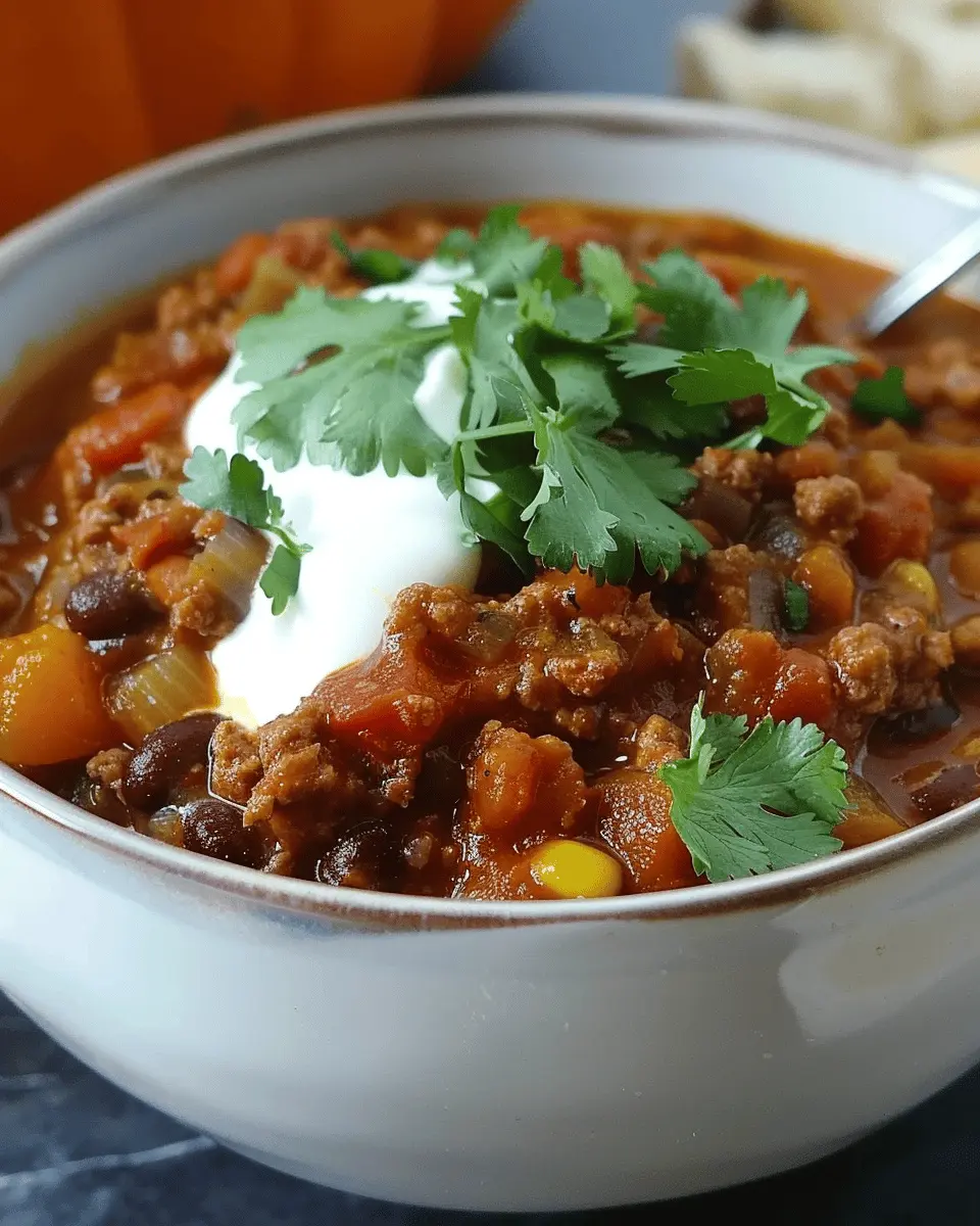 Easy Turkey Pumpkin Chili: A Cozy Fall Favorite You’ll Love