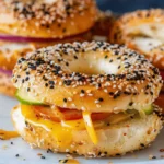 High Protein Breakfast Bagels