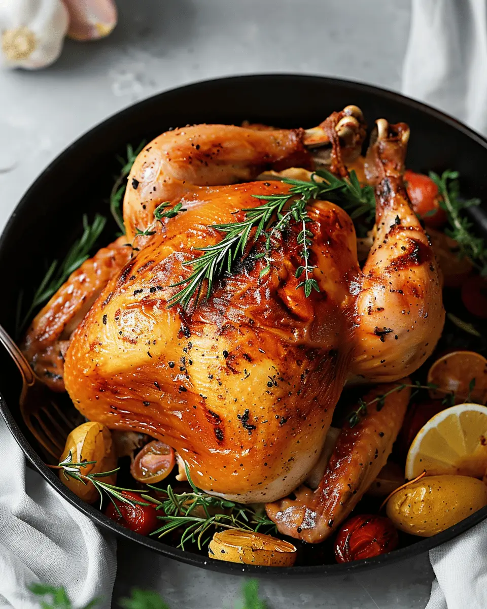 Easy Whole Roasted Chicken Recipe: Juicy, Flavorful Perfection at Home
