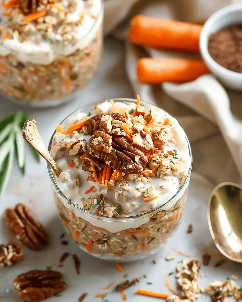 Carrot Cake Overnight Oats: Easy & Indulgent Breakfast Delight