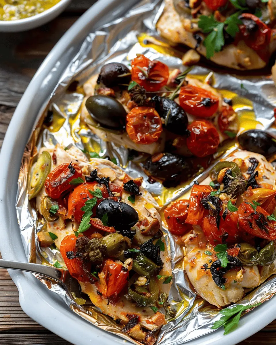 Mediterranean Chicken Foil Packets: Easy and Flavorful Weeknight Dinner