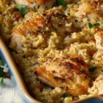 Irresistible Garlic Butter Chicken and Rice Casserole