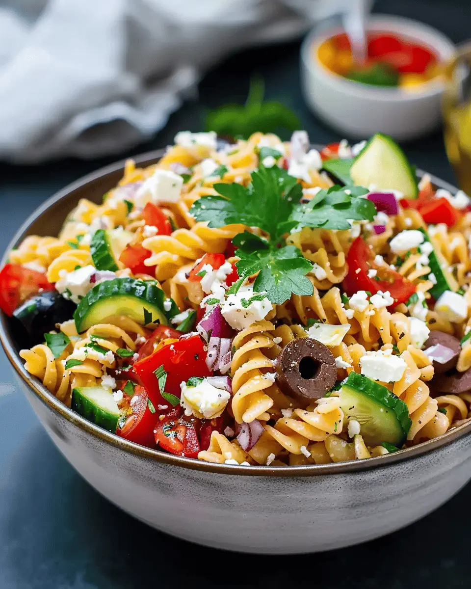 Greek Pasta Salad: Easy, Fresh, and Flavorful for Everyone