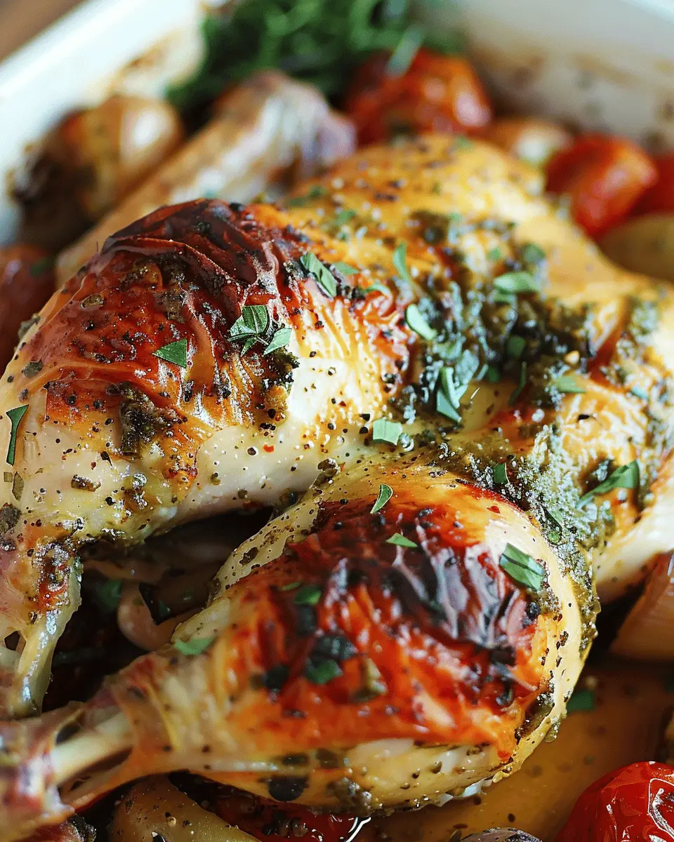 Pesto Whole Chicken: Juicy Flavor for Your Family Dinner