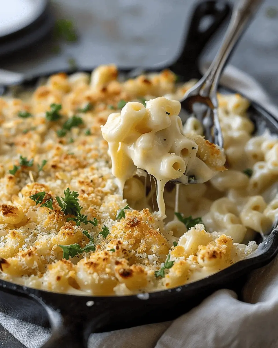 Cast Iron Mac and Cheese: The Best Comfort Food with Turkey Bacon
