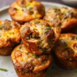 High-Protein Pancake Sausage Mini Muffins