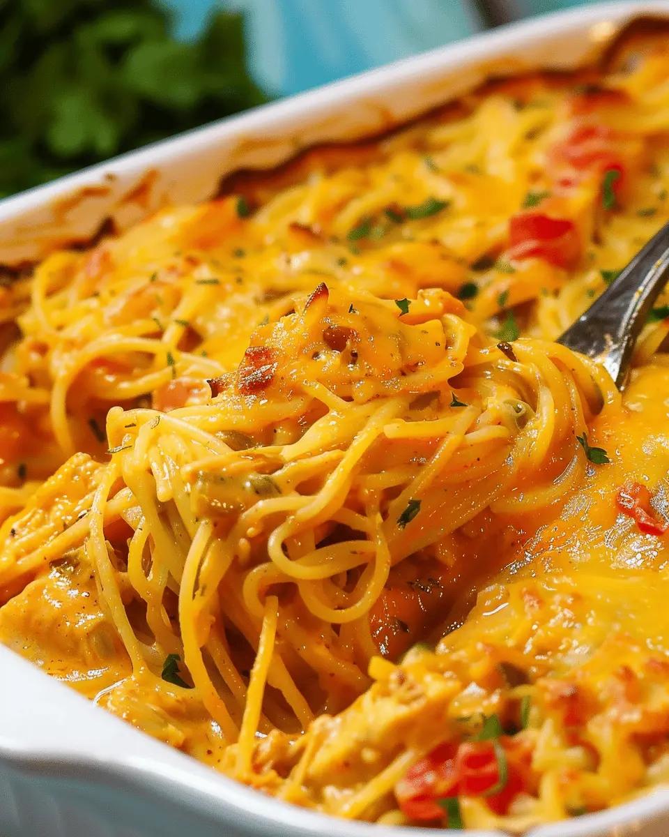 Irresistible Spicy Southern Chicken Spaghetti Casserole Recipe You’ll Love