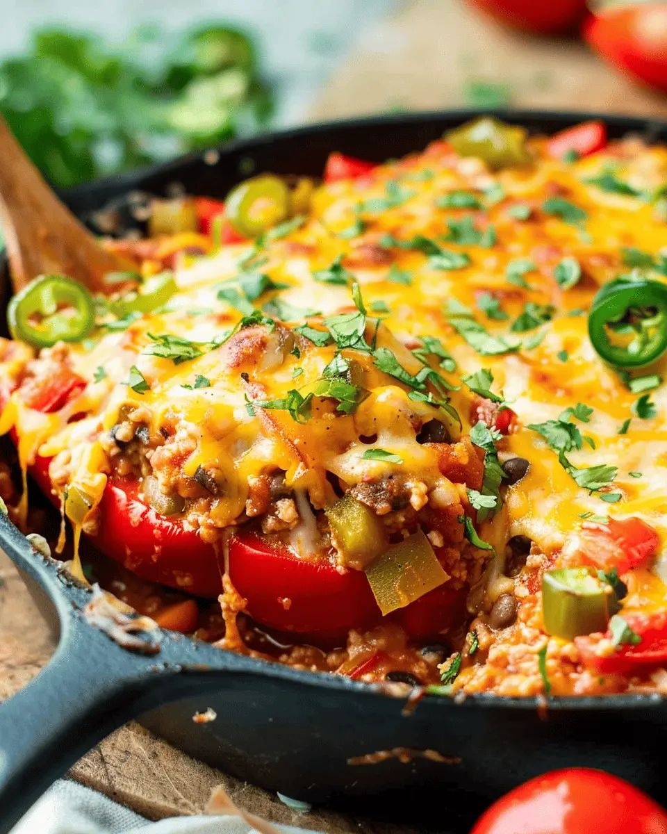 Mexican Stuffed Pepper Casserole: Easy and Flavorful Family Dinner