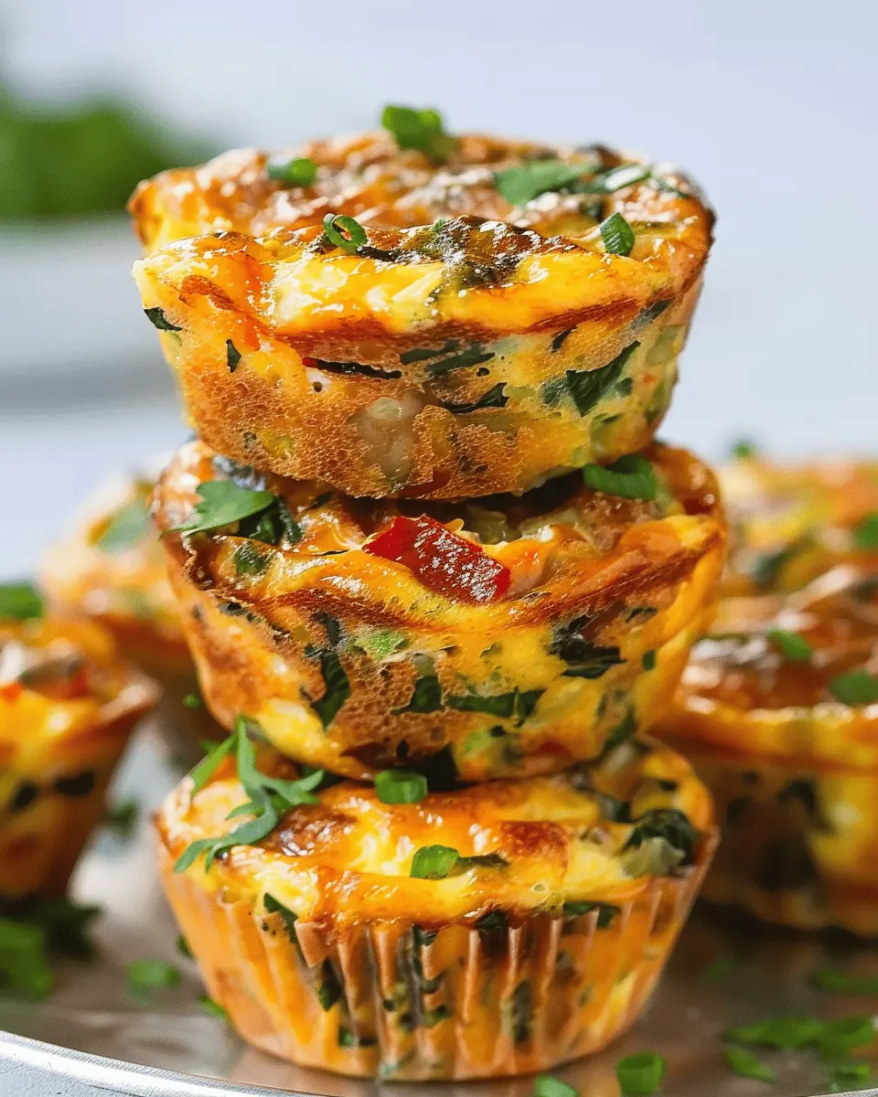 Veggie Egg Muffins Packed with 15g Protein and Turkey Bacon