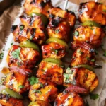 Grilled BBQ Chicken Skewers