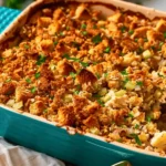 Easy Chicken and Stuffing Casserole