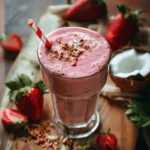 Roasted Strawberry Coconut Shake