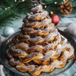 Nutella puff pastry Christmas tree