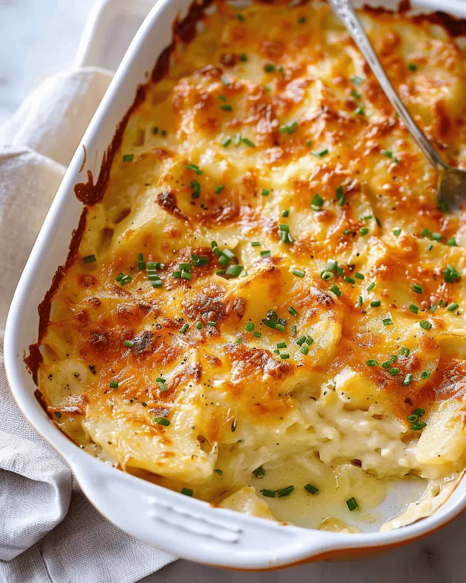 Cheesy Scalloped Potatoes with Turkey Bacon for an Indulgent Treat