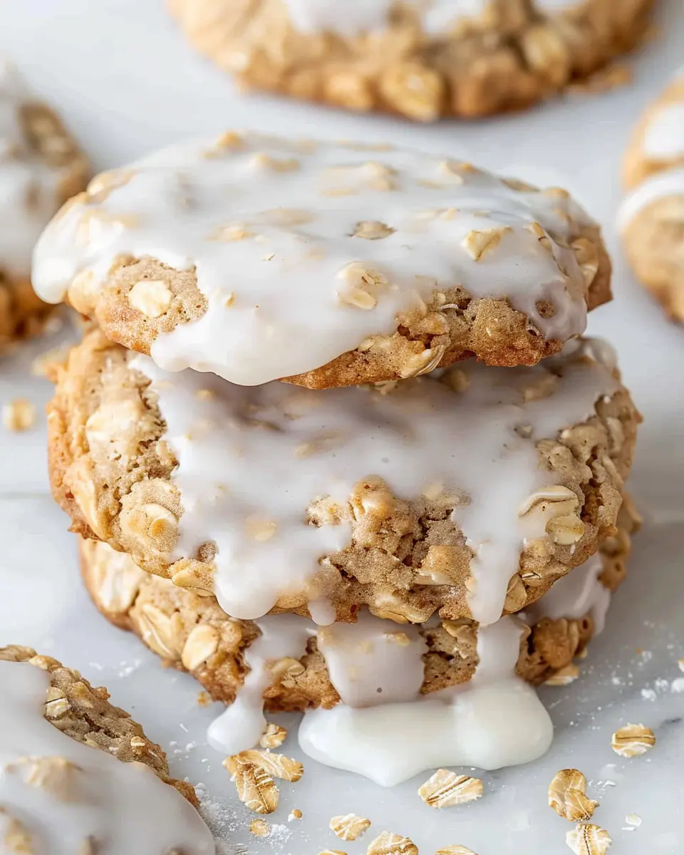 Crumbl Iced Oatmeal Cookies Recipe